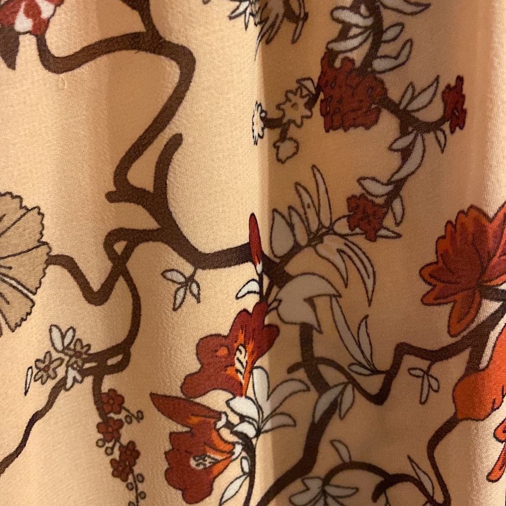 Max Edition Boho Floral Cold Shoulder Blouse Top SZ Large - Picture 3 of 6